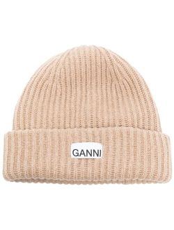 ribbed-knit beanie