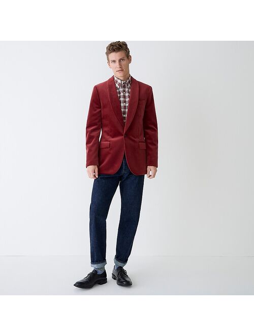 Ludlow Slim-fit shawl-collar tuxedo jacket in velvet