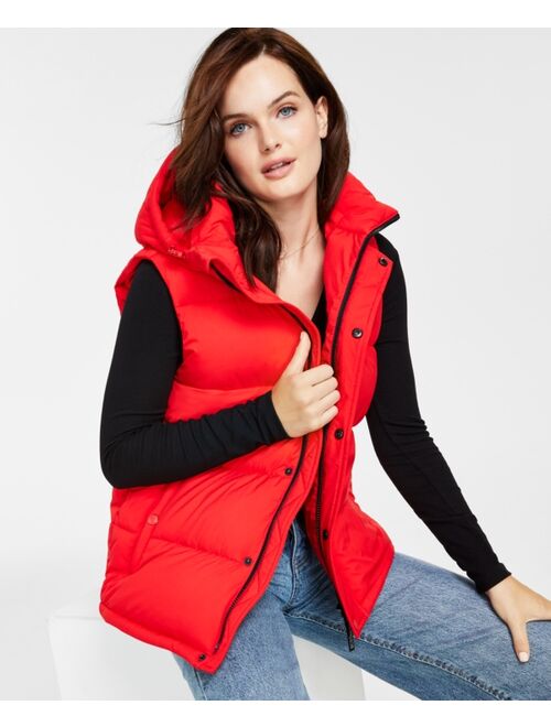 BCBGENERATION Women's Stretch Hooded Vest, Created for Macy's