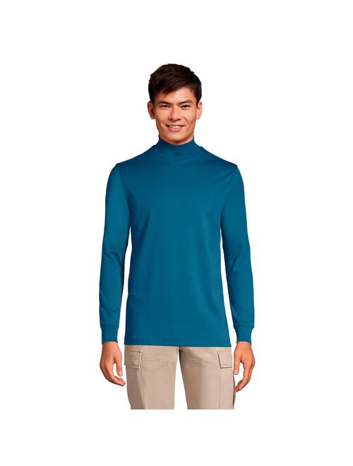 Big & Tall Lands' End Super Soft Supima Mock Turtleneck