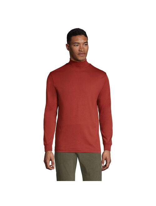 Big & Tall Lands' End Super Soft Supima Mock Turtleneck