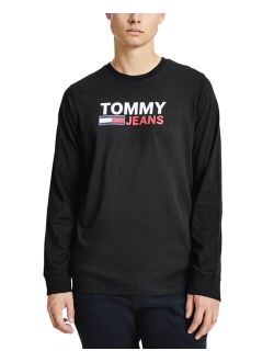 Tommy Jeans Men's Long Sleeve Corporate Logo T-shirt