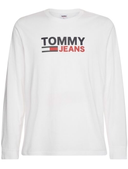 Tommy Jeans Men's Long Sleeve Corporate Logo T-shirt