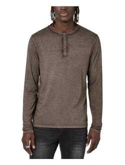 Men's Faded Kaduk Henley Long Sleeve T-Shirt