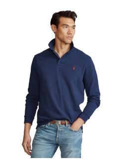 Men's Classic Fit Long Sleeve Mesh Polo