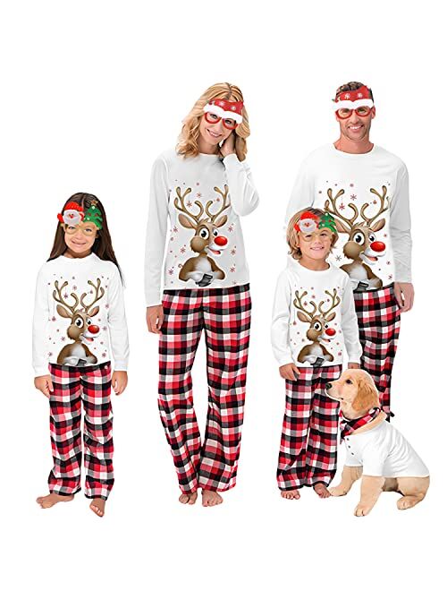 Oriental eLife Matching Christmas Pjs For Family,Elf Pajamas Christma Sets,Xmas Holiday Family Sleepwear Outfits Women Men