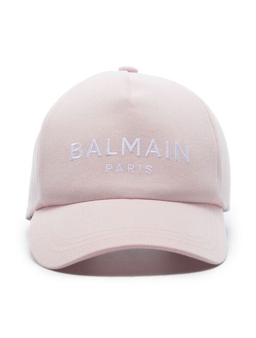 Balmain embroidered-logo baseball cap