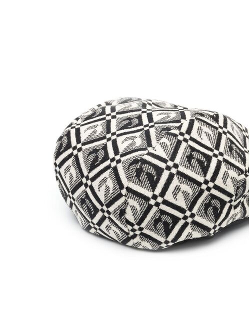 Marine Serre logo-jacquard beret