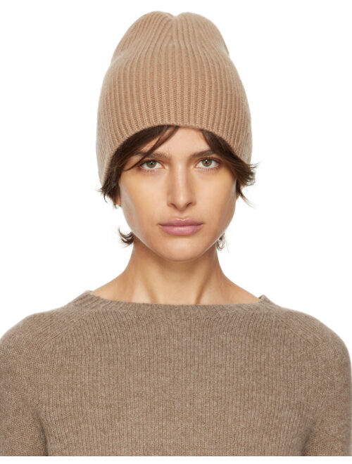 Max Mara Tan Knit Beanie