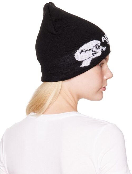 Anna Sui Black Bubblegum Girls Beanie