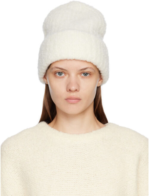 Toteme Off-White Ribbed Beanie