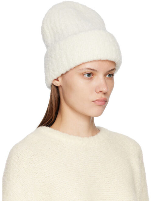 Toteme Off-White Ribbed Beanie