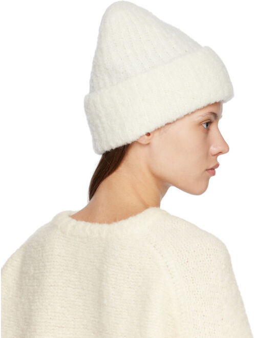 Toteme Off-White Ribbed Beanie