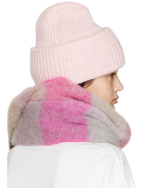 Acne Studios Pink Ribbed Beanie