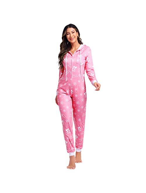 Parlsdy Christmas Onesies Adult Onesie Costume Pajamas For Women Pajama Sets Christmas Pajamas For Family Christmas Pjs Matching Sets