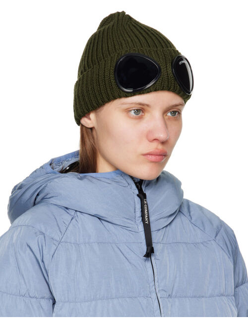 C.P. Company Green Goggle Beanie