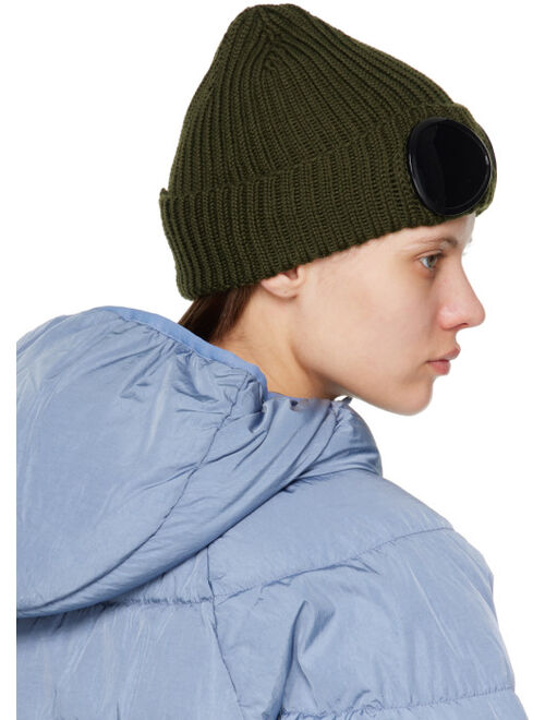 C.P. Company Green Goggle Beanie