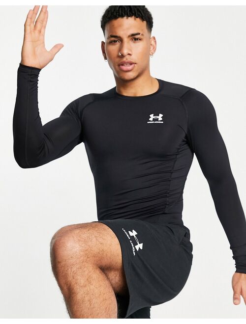 Under Armour Training Heat Gear long sleeve top in black