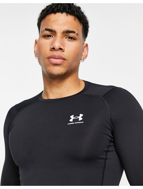 Under Armour Training Heat Gear long sleeve top in black