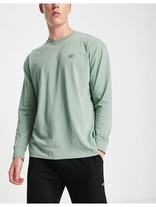 HIIT oversized long sleeve t-shirt in sage