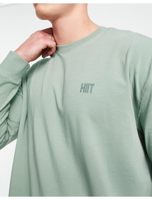 HIIT oversized long sleeve t-shirt in sage