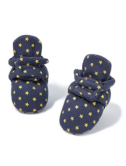 Meckior Newborn Infant Baby Girls Boys Warm Fleece Winter Booties First Walkers Slippers Shoes