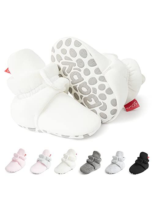 Meckior Newborn Infant Baby Girls Boys Warm Fleece Winter Booties First Walkers Slippers Shoes