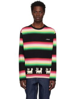 Awake NY Black Striped Long Sleeve T-Shirt