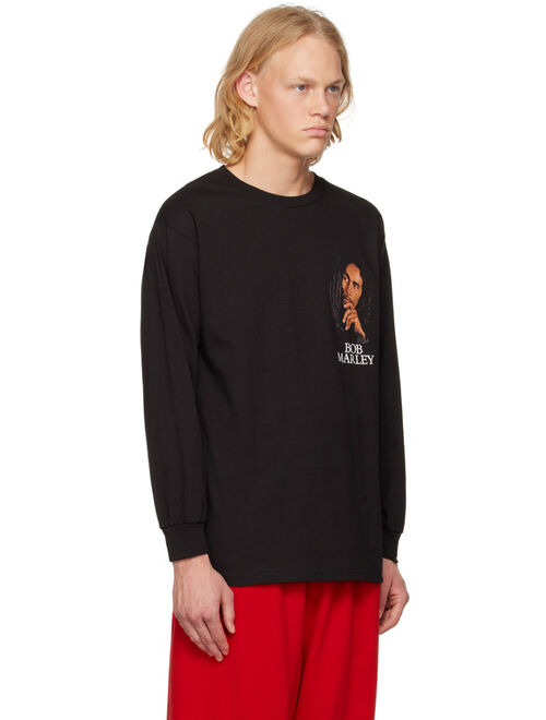 WACKO MARIA Black Printed Long-Sleeve T-Shirt