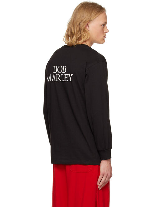 WACKO MARIA Black Printed Long-Sleeve T-Shirt