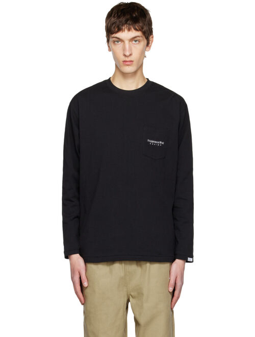 thisisneverthat Black Crewneck Long Sleeve T-Shirt