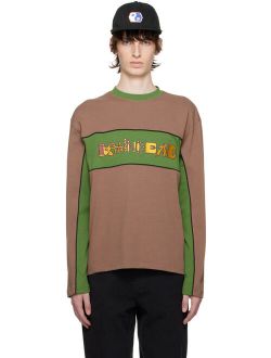 Brain Dead Brown Connections Long Sleeve T-Shirt