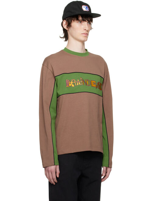 Brain Dead Brown Connections Long Sleeve T-Shirt