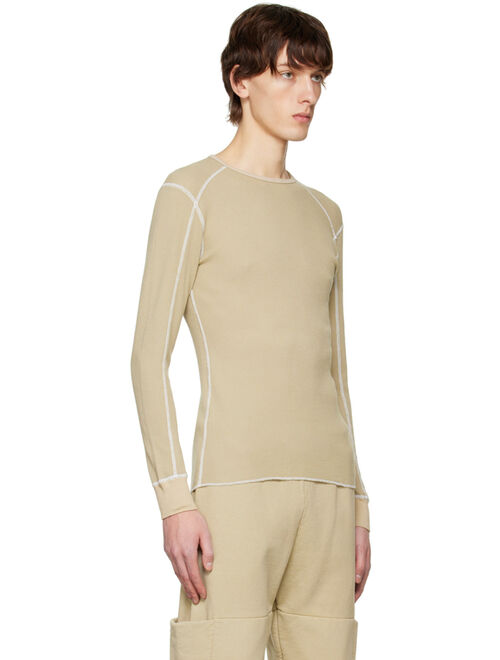 CARSON WACH Beige K3 Thermal Long Sleeve T-Shirt