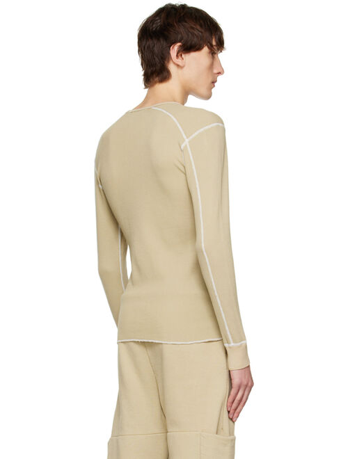 CARSON WACH Beige K3 Thermal Long Sleeve T-Shirt