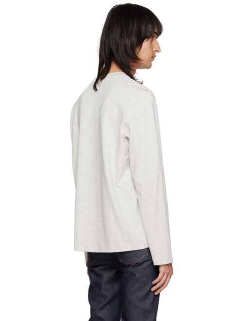 A.P.C. Gray Oliver Long Sleeve T-Shirt