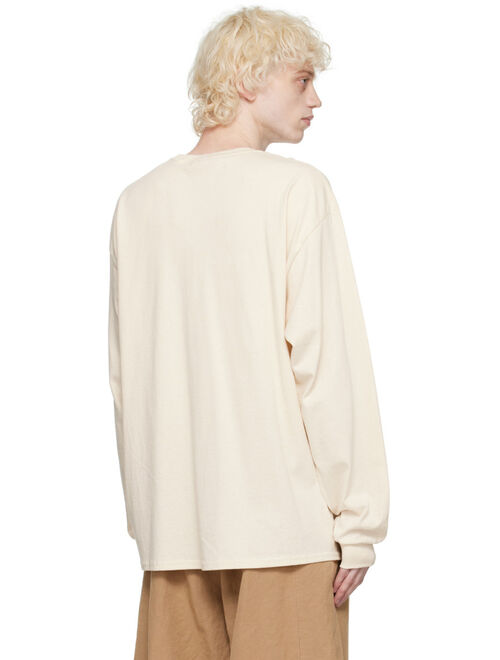 s.k. manor hill Off-White Butterfly Long Sleeve T-Shirt