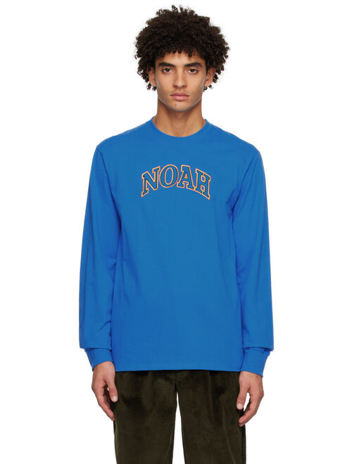 Noah Blue Embroidered Long Sleeve T-Shirt