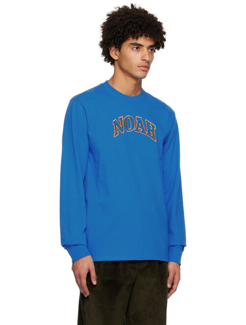 Noah Blue Embroidered Long Sleeve T-Shirt