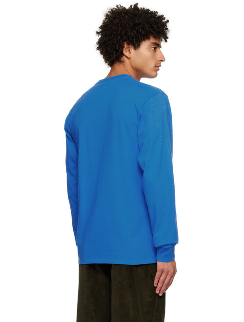 Noah Blue Embroidered Long Sleeve T-Shirt