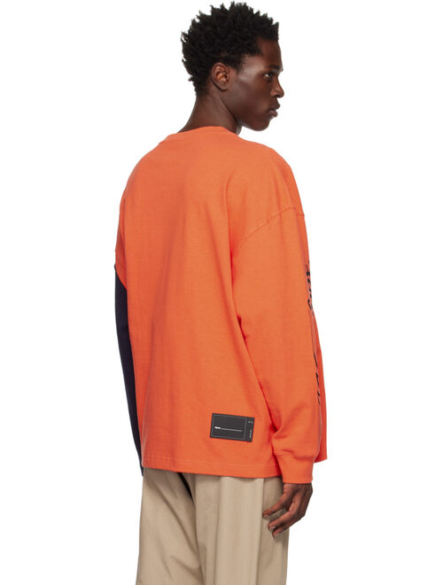 We11done Orange Remake Long Sleeve T-Shirt