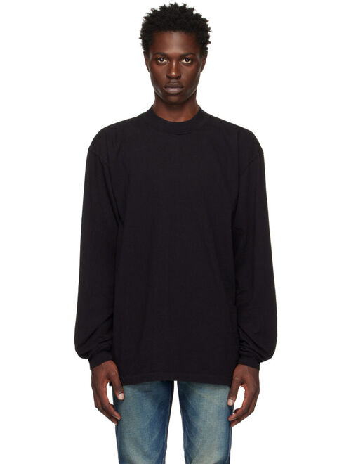 John Elliott Black University Long Sleeve T-Shirt