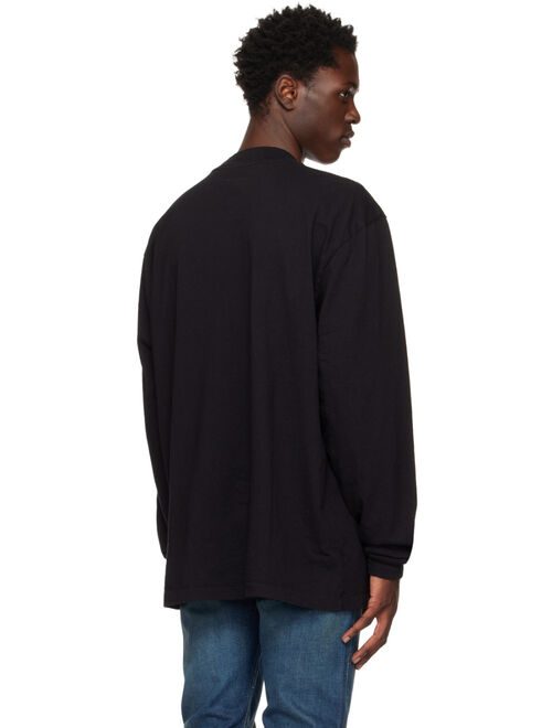 John Elliott Black University Long Sleeve T-Shirt