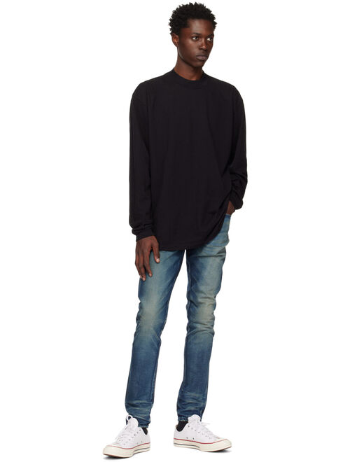 John Elliott Black University Long Sleeve T-Shirt