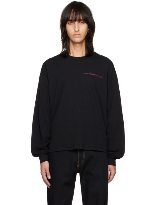 CARSON WACH Black Printed Long Sleeve T-Shirt