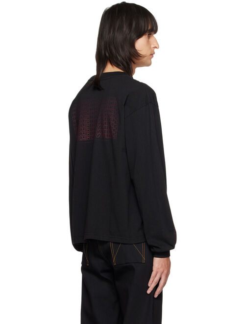 CARSON WACH Black Printed Long Sleeve T-Shirt