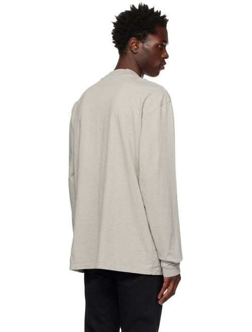 John Elliott Gray 900 Mock Long Sleeve T-Shirt