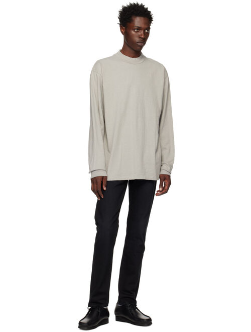 John Elliott Gray 900 Mock Long Sleeve T-Shirt