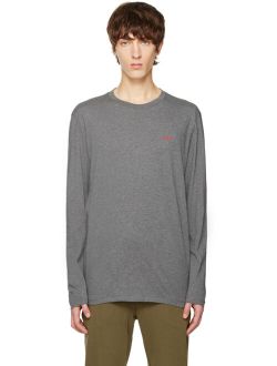 Hugo Gray Crewneck Long Sleeve T-Shirt