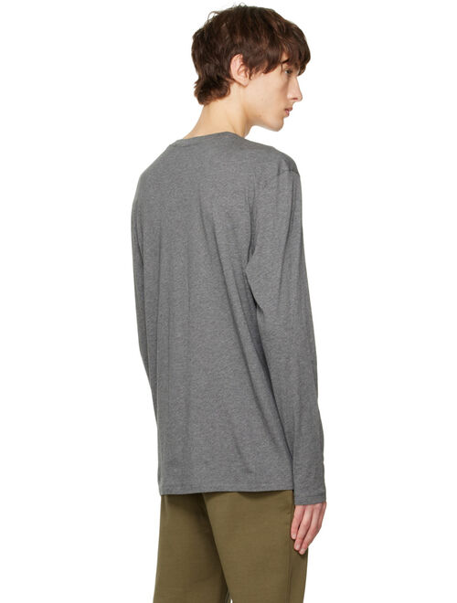 Hugo Gray Crewneck Long Sleeve T-Shirt